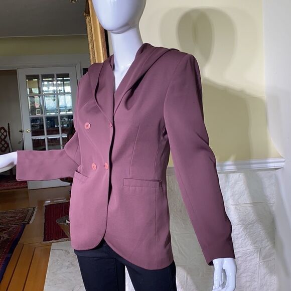 Gianfranco Laura Double Breasted Hooded Blazer - Picture 7 of 16